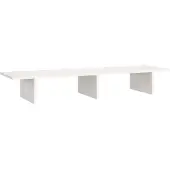 vidaXL Support d'écran blanc 100x27x15 cm pin massif