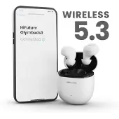 HiFuture TWS EarBuds OlymBuds3 (noir) (25 h, Sans fil), Écouteurs, Noir