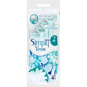 Super Merchant Simply2 Venus Rasoirs jetables 4pcs