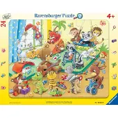 Ravensburger Puzzle pour enfants Au jardin d'enfants des animaux (24 pièces, puzzle à cadre)