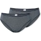 Schiesser Slip bleu foncé / blanc