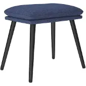 vidaXL Repose-pied Bleu 45x29,5x35 cm Tissu