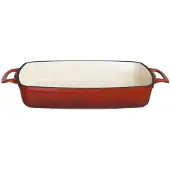 Vogue Bol rectangulaire rouge