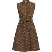 Ichi Robe 'IHFanty' marron / blanc