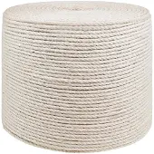 vidaXL Fil en jute 4 Blanc Jute 100% Tossa