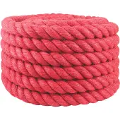 vidaXL Corde en Jute Rouge Jute 100% Tossa