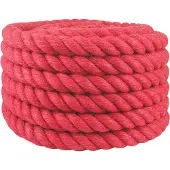 vidaXL Corde en Jute Rouge Jute 100% Tossa