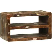 vidaXL Meuble TV multicolore 60 x 32 x 36 cm en bois massif recyclé