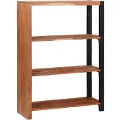 vidaXL Étagère Marron 80 x 30 x 110 cm Bois d'acacia massif