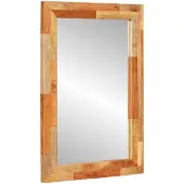 vidaXL Miroir de salle de bain en bois imitation chêne artisanal, 50 x 70 x 2,5 cm