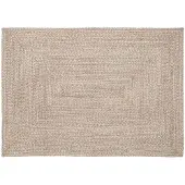 vidaXL Tapis Naturel et blanc 140 x 200 cm Jute