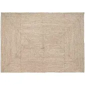 vidaXL Tapis Naturel et blanc 200 x 290 cm Jute