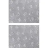vidaXL Escalier Marche à angle droit 2 pcs Argent 40 x 30 cm Aluminium