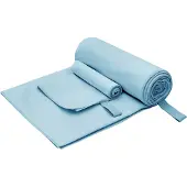 vidaXL Set de serviettes de sport 2 pcs Bleu tissu