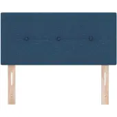 vidaXL Tête de lit réglable en hauteur avec tête de lit Bleu 90 cm Tissu