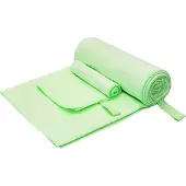 vidaXL Set de serviettes de sport 2 pcs Vert tissu