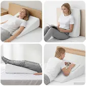 vidaXL Coussin en coin Uni Blanc