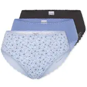 Schiesser Slip 'Modern Multipacks' bleu clair / noir