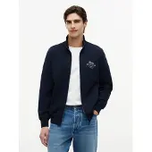 Tommy Hilfiger Veste de survêtement 'Logo Zip-thru' marine