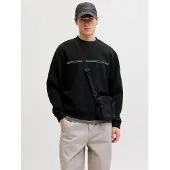 Jack & Jones Sweat-shirt 'Fusion' marron / noir