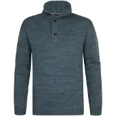 Petrol Industries Pull-over opal / gris foncé