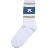 Urban Classics Chaussettes beige / bleu / blanc