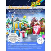 Folia Kit de bricolage calendrier de l'Avent paysage d'hiver - 25 pièces
