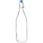 Olympia Bouteilles d'eau en verre avec bouchon basculant, 1180 ml (6 pièces)