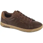 SKECHERS Baskets basses 'Cavell - Hensley' brun foncé