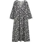 Bonprix Robe midi en viscose fluide