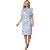 Pastunette Chemise de nuit 'Nightdress with buttons (115 cm)' bleu