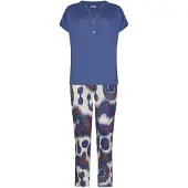 Pastunette Pyjama 'Pyjama with buttons' bleu foncé