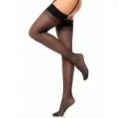 Glamory Bas sans jarretelle 'Perfect 20 Strapsstrümpfe' noir