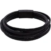 Lucardi Bracelet 'Statement' noir