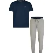 Phil&Co. Pyjama long 'Essential' bleu foncé