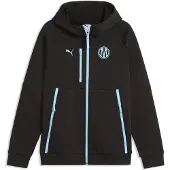 Puma Veste de survêtement 'Olympique De Marseille Pumatech' bleu clair / noir