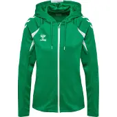 Hummel Sweat de sport vert / blanc