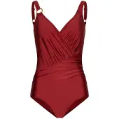 Pastunette Maillot de bain modelant rouge foncé