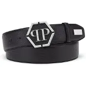 Philipp Plein Ceinture ' Hexagon ' noir