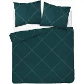 Detexpol HOME SATIN Coton Satin 180x200 Vert Géométrique