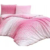 Darymex Parure de lit Milano coton 160x200 triangles roses