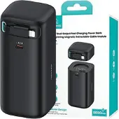 Usams Powerbank Ze Zwijanym Kablemretractable Lightning 18000 Mah Pd45W Fast Charge Xmf Series Czarny/Black 20Kcd21701 (Us-Cd217)