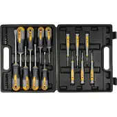 VOREL Coffret de tournevis + embouts PH+Plat+Torx+HEX 32 pièces