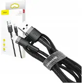 Baseus Cafule USB vers Lightning, 2,4 A, 0,5 m - Gris/Noir