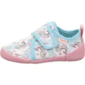 Superfit Pantoufle 'VENTI' turquoise / marron / rose / blanc