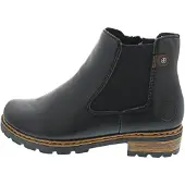 Rieker Bottines à lacets marron châtaigne / noir