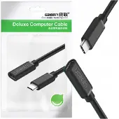 UGREEN Câble d'extension USB-C Mâle vers USB-C Femelle 50cm Multifonctions Noir