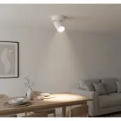 Highlight Spot en saillie Oliver 1 lumière blanc mat