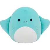 Ginza.se Squishmallow, peluche Maggie, raie manta turquoise - 19 cm
