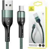 Usams Câble tricoté U55 2A Micro Usb Vert/Vert 1M Sj450Usb02 (Us-Sj450)